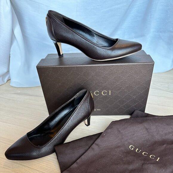 Gucci Classic Cocoa Heels - Picture 10 of 10